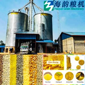 300T/D Corn Dryer Tower + 1200T Storage Silo